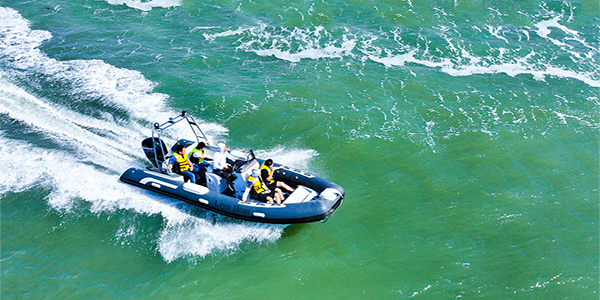 Aluminum hull rib boat